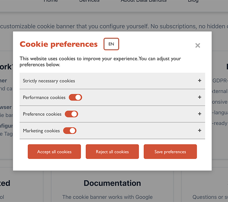 Cookie Banner Preview