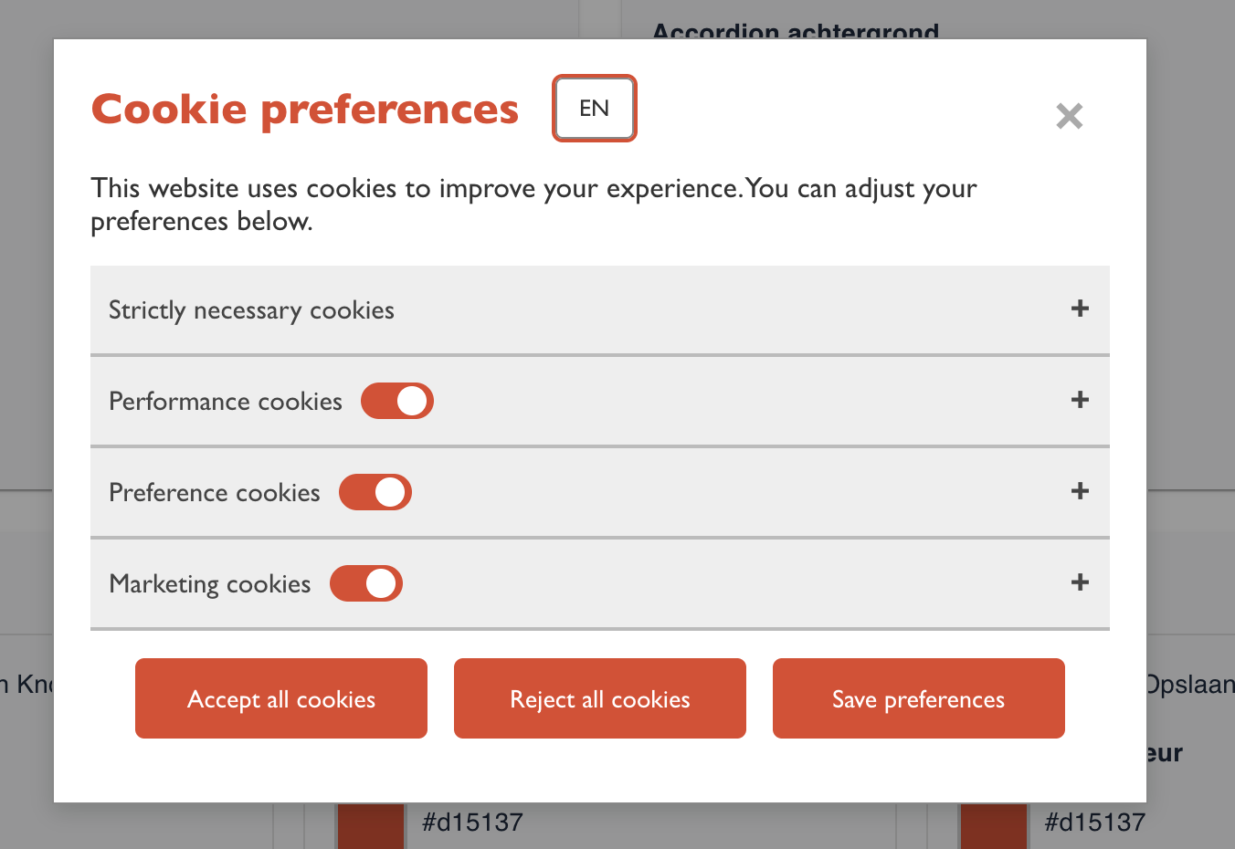 Cookie Banner Voorbeeld